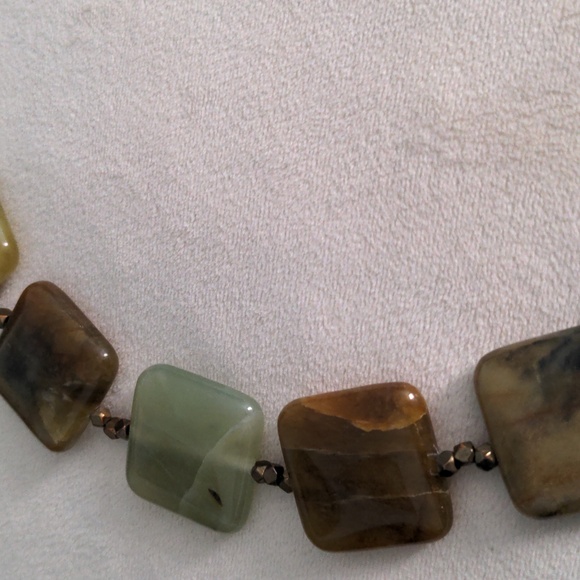 Multi-Color Gemstone Necklace, New, Gold Over Sterling Silver Clasp - Picture 8 of 10